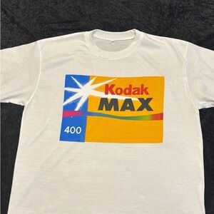Vintage Kodak MAX Graphic Tee with Yellow and Blue